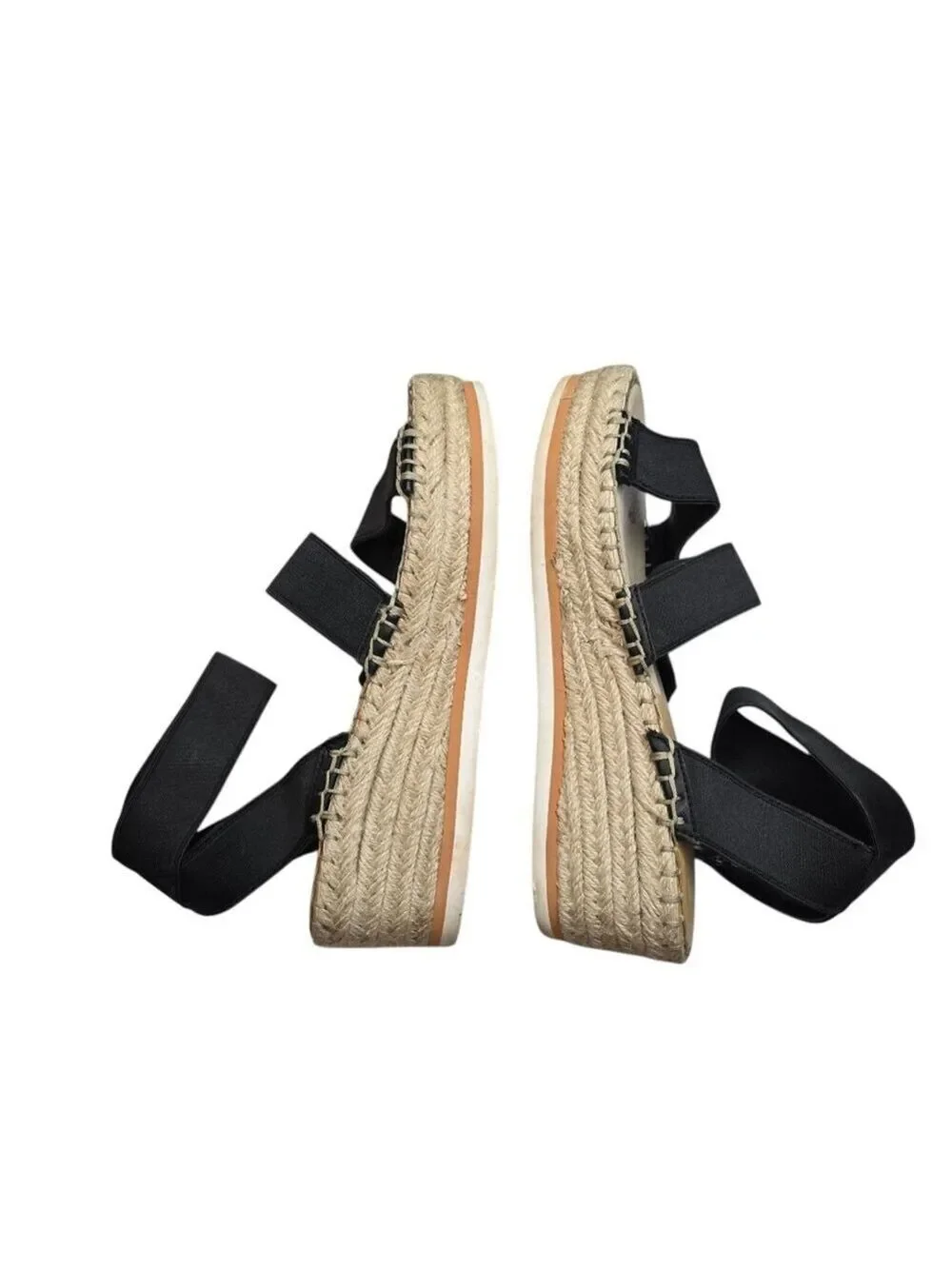Dolce Vita Lury Black Espadrilles Platform Sandals 8.5M